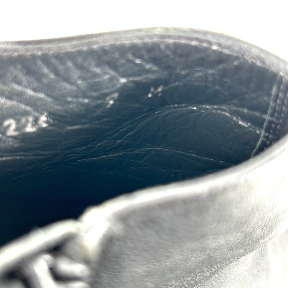 Stuart Weitzman Zip Leather Ankle Booties 9 Boots Heel Academia Office Boho - Picture 6 of 7